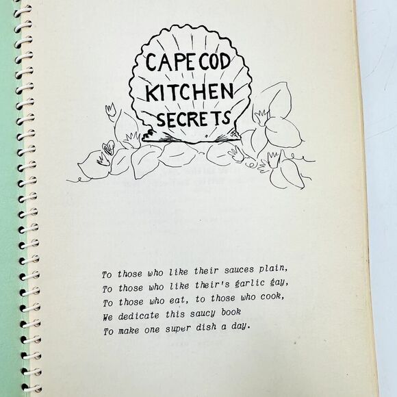 1949 Cape Cod Kitchen Secrets Community Cookbook Yarmouth Massachusetts Hospital - Picture 3 of 11
